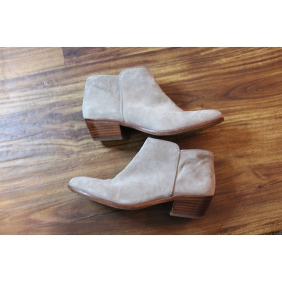 Sam Edelman Tan Suede Booties Size 6.5 Petty - Picture 1 of 9